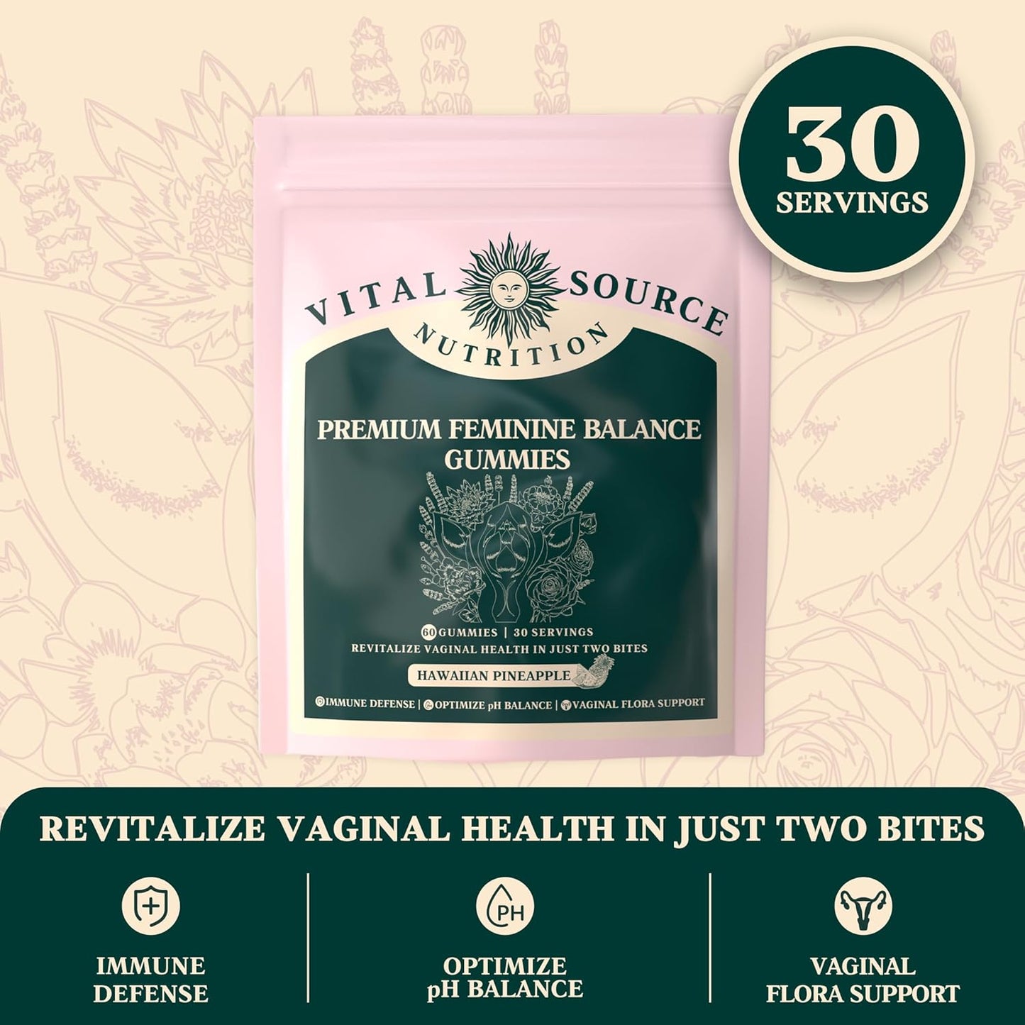 Vital Source feminine balance gummies